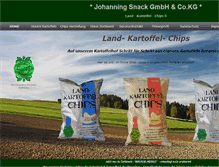 Tablet Screenshot of johanning-snack.de
